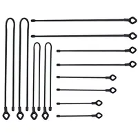 12Pcs 6 Styles Reusable Silicone Cable Tie