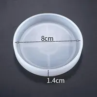DIY Flat Round Cup Mat Silicone Molds