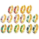 Rack Plating Brass Hoop Earrings