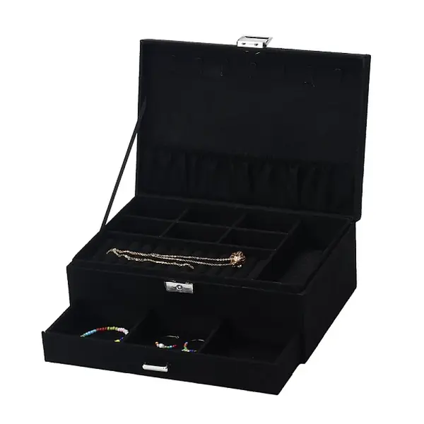 Velvet & Wood Jewelry Boxes