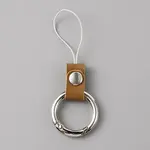 Leather and Zinc Alloy Mobile Phone Finger Rings