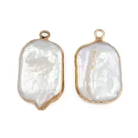 Natural Keshi Pearl Pendants