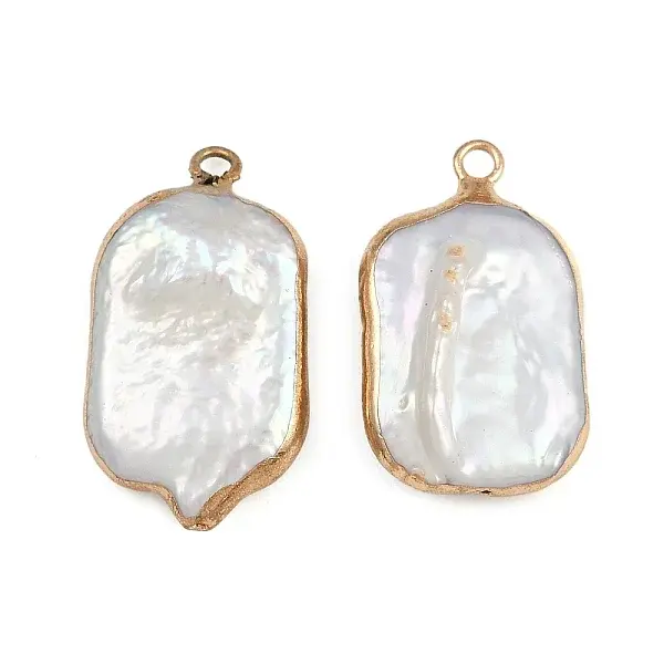Natural Keshi Pearl Pendants