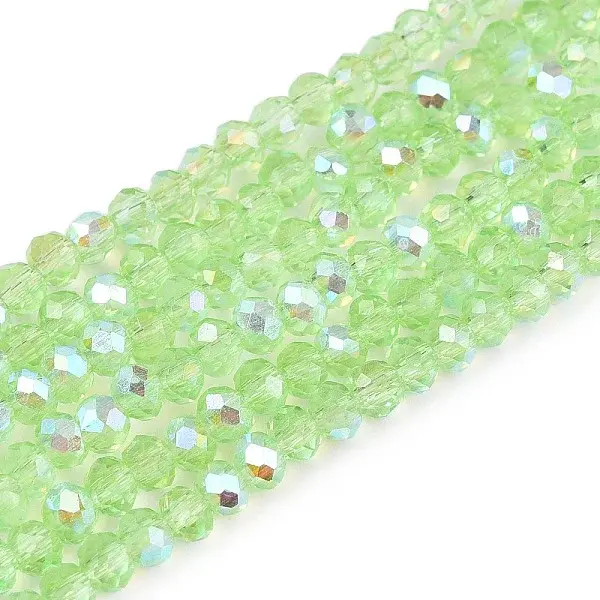 Electroplate Glass Beads Strands