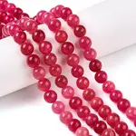 Dyed Natural White Jade Beads Strands