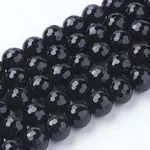 Natural Dyed & Heated Black Onyx Beads Strands