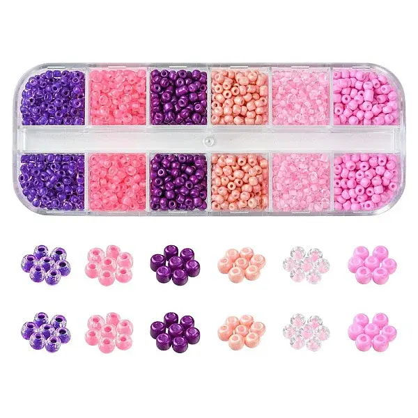 Mixed Styles Glass Round Seed Beads