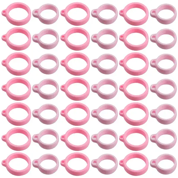 60Pcs 2 Style Silicone Pendant