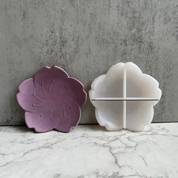 DIY Sakura Dish Tray Silicone Molds