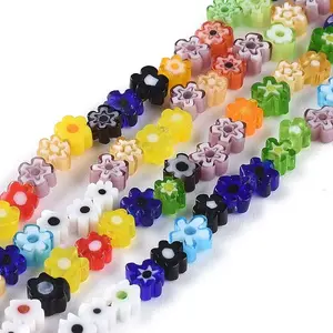 Handmade Millefiori Glass Lampwork Bead Strands