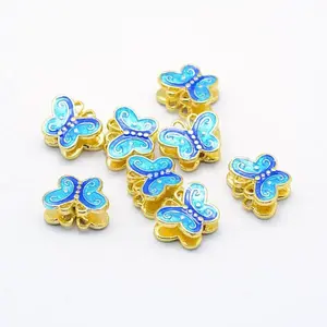 Electroplate Brass Enamel Beads