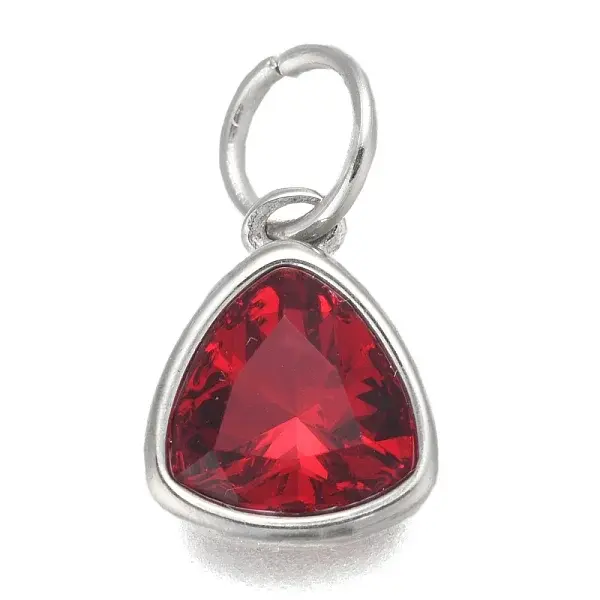304 Stainless Steel Cubic Zirconia Pendant