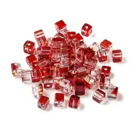 Two Tone Transparent Glass Beads