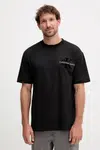 Bavlněné tričko Calvin Klein Jeans černá barva, s potiskem, J30J327107