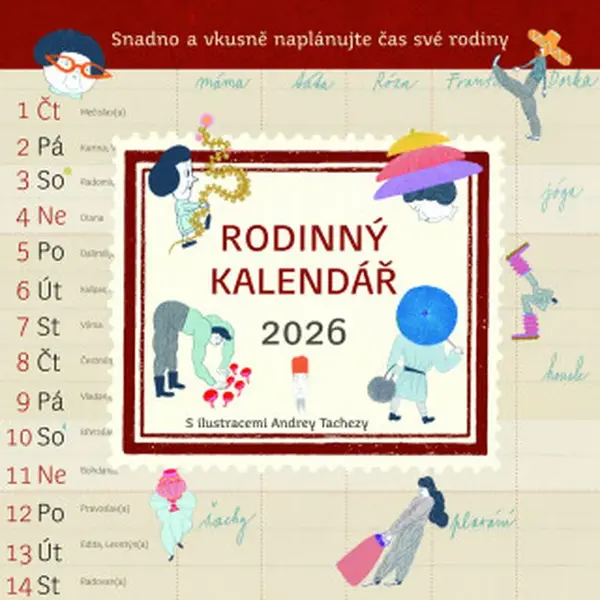 Rodinný kalendář 2026 - Andrea Tachezy, Pavla Köpplová