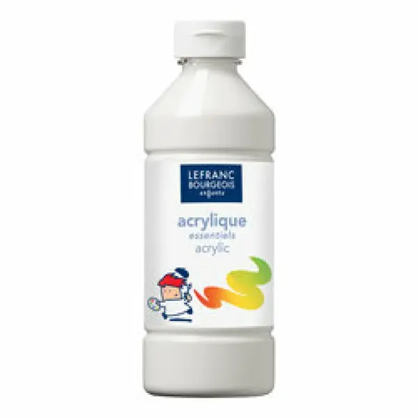 Akrylová barva Lefranc Education 500ml – 537 White