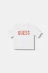 Dětské bavlněné tričko Guess bílá barva, J5YI47 K8HM4