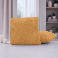 Super strečové potahy RUBINIA zlatá povlaky na polštářky 2 ks ( 40 x 40 cm)