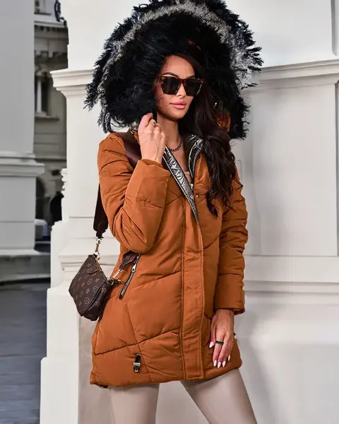 Resti Brown women's winter jacket