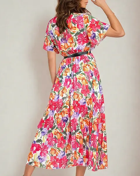 Resti Women's pleated floral midi dress