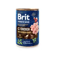 Brit konzerva Premium by Nature Chicken & Hearts 400 g | Konzerva pro psy