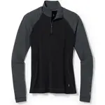 Smartwool W CLASSIC THERMAL MERINO BL PTTRN 1/4 ZB Dámské triko, černá, velikost