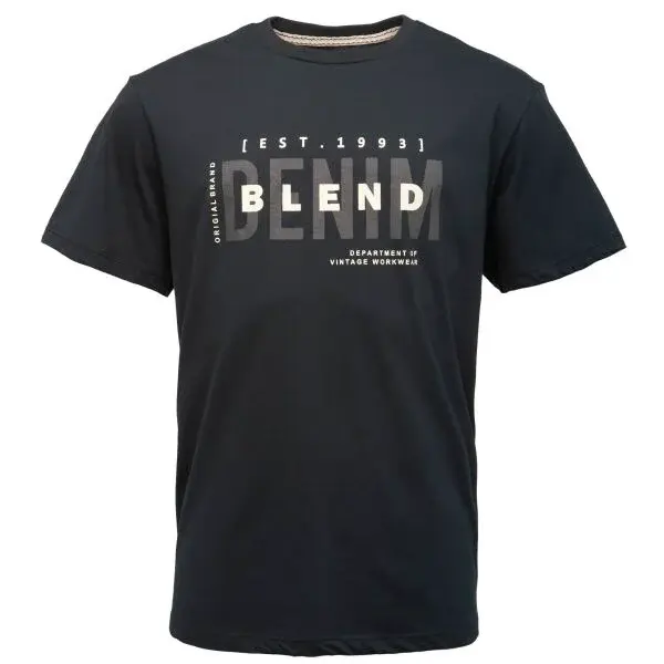 BLEND BHKIMAN Pánské tričko, černá, velikost XXL