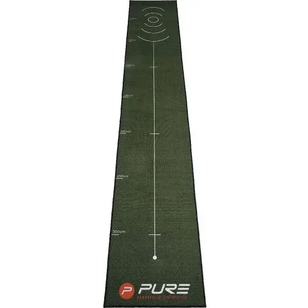 PURE 2 IMPROVE PUTTING MAT 400 x 66 CM Golfová podložka, tmavě zelená, velikost