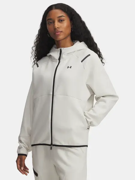 Dámská mikina Under Armour Unstoppable Fleece FZ-WHT - Dámské