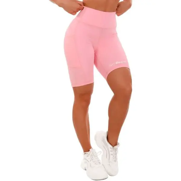 GymBeam BIKER Dámské šortky, růžová, velikost