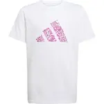 adidas ANIMAL LOGO Dívčí tričko, bílá, velikost