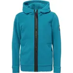 Lewro DIAN Dětská fleecová mikina, tyrkysová, velikost 164-170