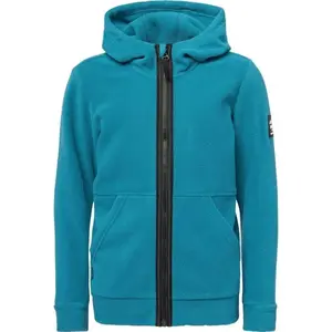 Lewro DIAN Dětská fleecová mikina, tyrkysová, velikost 164-170