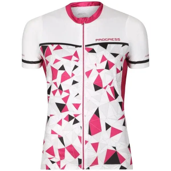 PROGRESS RIPRESA Dámský cyklistický dres, bílá, velikost