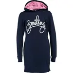 Lewro EVERLY Dlouhá dívčí mikina přes hlavu, tmavě modrá, velikost 140-146