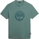 Napapijri S-BOLLO SS 1 Pánské tričko, tmavě zelená, velikost