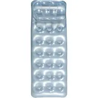 Bestway METAL TECH LOUNGE Nafukovací lehátko, stříbrná, velikost