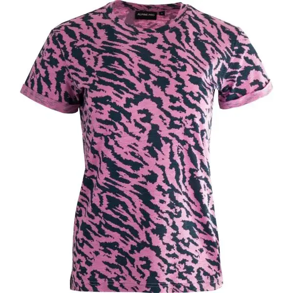 ALPINE PRO NUGRA Dámské triko, růžová, velikost
