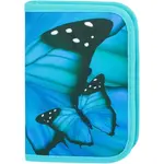 BAAGL CLASSIC CASE BUTTERFLY Školní penál, tyrkysová, velikost