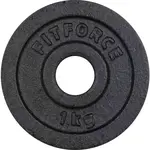 Fitforce PLB 1 KG x 30 MM Nakládací kotouč, černá, velikost 1 KG