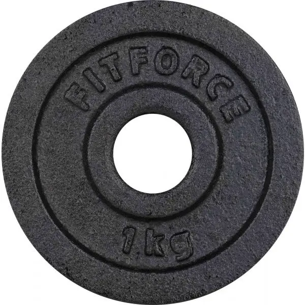 Fitforce PLB 1 KG x 30 MM Nakládací kotouč, černá, velikost 1 KG
