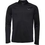 CASTORE 1/4 ZIP LS TOP Pánská sportovní mikina, černá, velikost