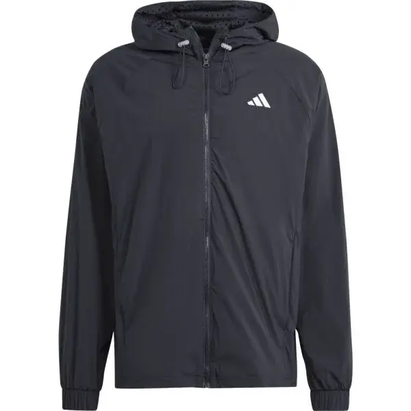 adidas TENNIS PRO SEMI-TRANSPARENT JACKET Pánská tenisová bunda, černá, velikost