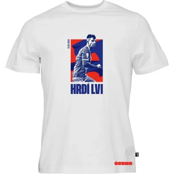 Puma FAČR HRDÍ LVI HLOŽEK Pánské triko, bílá, velikost