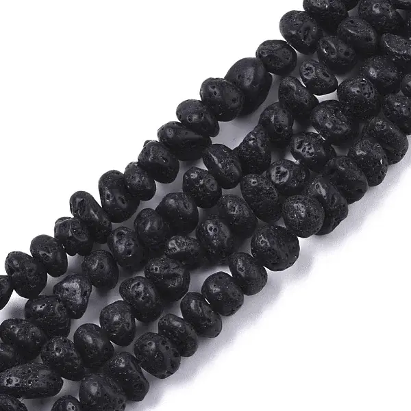 Luster Natural Lava Rock Beads Strands
