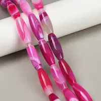 Natural Striped Agate/Banded Agate Beads Strands