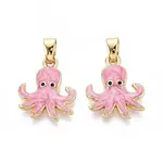 Brass Micro Pave Cubic Zirconia Pendants