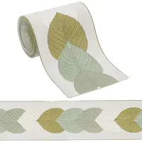 3M Polyester Jacquard Leaf Ribbon for Garment Accessories