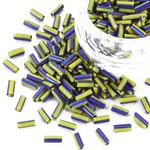 Opaque Colours Two Tone Seed Glass Bugle Beads