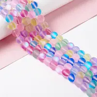 Synthetic Moonstone Beads Strands